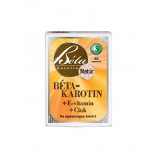 Béta-karotin + E-vitamin + Cink lágyzselatin kapszula - 60db