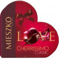 Cherrissimo 185g szív alakú fém díszdobozban