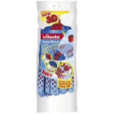 Vileda felmosó fej SuperMocio 3D velúr mikroszálas pattintós(kék)