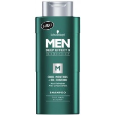 Schwarzkopf Men sampon 250ml Mentolos hűsség zsírosodásgátló